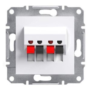 SCHNEIDER ELECTRIC EPH5770121 ASFORA İKİLİ HOPARLÖR PRİZİ BEYAZ ÇERÇEVESİZ
