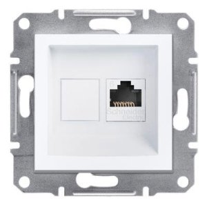 SCHNEIDER ELECTRIC EPH4770121 ASFORA BEYAZ TEKLİ RJ45 CAT6 UTP DATA PRİZİ