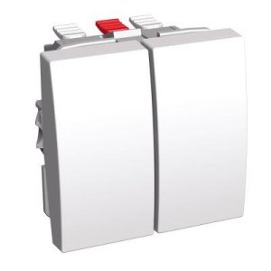 SCHNEIDER ELECTRIC ALTİRA ANAHTAR ÇİFT 2 YOLLU 16A BEYAZ KOMİTATÖR ANAHTAR ALB45056