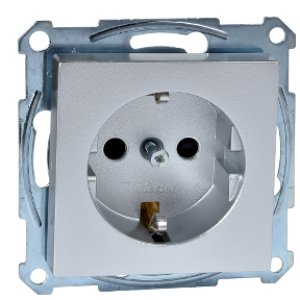 SCHNEIDER ELECTRIC TOPRAKLI PRİZ ÇOCUK KORUMALI ALÜMİNYUM ÇERÇEVELER İÇİN