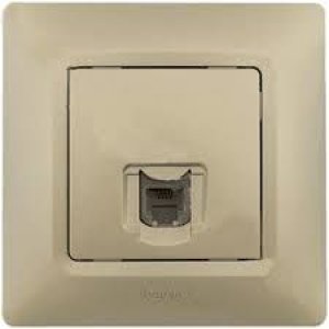 LEGRAND 767539 SALBEİ ŞAMPANYA RJ45 CAT6 UTP DATA PRİZİ  (ÇERÇEVESİZ)