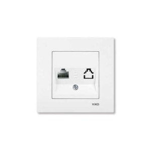 VIKO KARRE BEYAZ TEKLİ DATA CAT6 MEKANİK