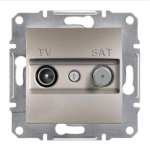 SCHNEIDER ELECTRIC EPH3400369 ASFORA BRONZ TV-SAT PRİZİ 8DB GEÇİŞLİ