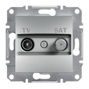 SCHNEIDER ELECTRIC EPH3400361 ASFORA ALÜMİNYUM TV-SAT PRİZİ 8DB GEÇİŞLİ