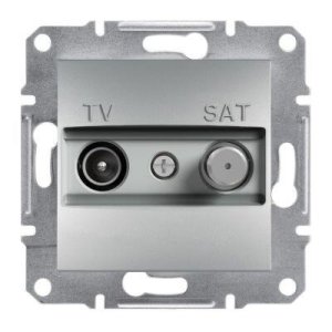 SCHNEIDER ELECTRIC EPH3400161 ASFORA ALÜMİNYUM TV-SAT PRİZİ 1DB SONLU