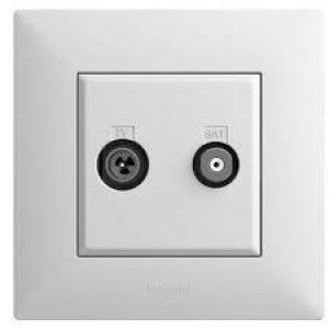 LEGRAND 768127 RAVENTİ BEYAZ TV-SAT PRİZ GEÇİŞLİ 14DB