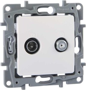 LEGRAND 767127 SALBEİ BEYAZ TV-SAT PRİZ GEÇİŞLİ