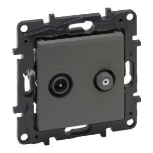 LEGRAND 768827 RAVENTİ TİTANYUM TV-SAT PRİZ GEÇİŞLİ 14DB