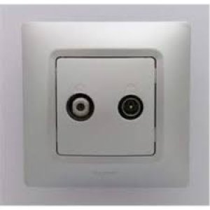 LEGRAND 768228 RAVENTİ ALÜMİNYUM TV-SAT PRİZ SONLU