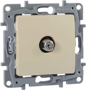LEGRAND 768425 RAVENTİ KREM F TİPİ TV PRİZ YILDIZ