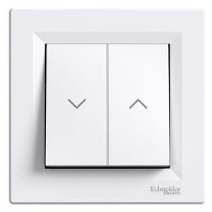 SCHNEİDER ELECTRİC EPH1300521 ASFORA JALUZİ KUMANDA ANAHTARI BEYAZ VİDASIZ ÇERÇEVELİ
