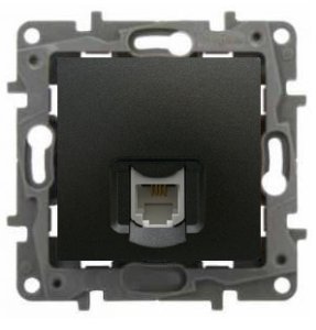 LEGRAND 767329 SALBEİ ANTRASİT 1 ÇIKIŞLI RJ11 TELEFON PRİZİ