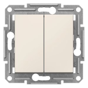 SCHNEIDER ELECTRIC EPH0670123 ASFORA KREM İKİLİ VAVİEN (ÇERÇEVESİZ)