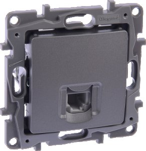 LEGRAND 768829 RAVENTİ TİTANYUM 1 ÇIKIŞLI RJ11 TELEFON PRİZİ