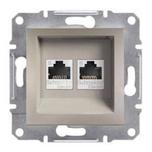 SCHNEIDER ELECTRIC ASFORA EPH4800169 PLUS KABLO ÇIKIŞI ALÜMİNYUM VİDALI ÇERÇEVESİZ
