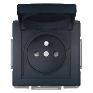 SCHNEİDER ELECTRİC EPH2800671 ASFORA PLUS KAPAKLI IP44 UPS PRİZ ANTRASİT VİDALI ÇERÇEVESİZ