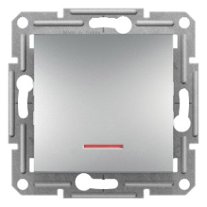 SCHNEIDER ELECTRIC EPH1400161 ASFORA ALÜMİNYUM IŞIKLI ANAHTAR (ÇERÇEVESİZ)