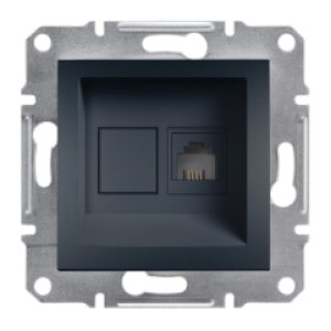 SCHNEIDER ELECTRIC EPH4300171-02 ASFORA ANTRASİT 1*RJ45E UTP KONNEKTÖRSÜZ DATA PRİZİ