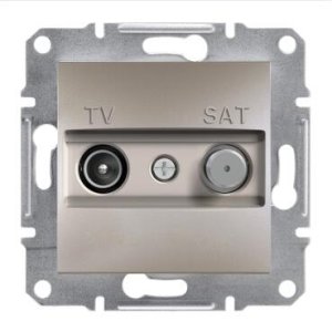 SCHNEİDER ELECTRİC EPH3400169 ASFORA TV SAT PRİZ SONLU 1DB BRONZ