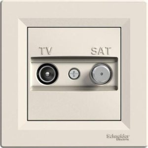 SCHNEIDER ELECTRIC EPH3400123 ASFORA KREM TV-SAT PRİZ 1DB SONLU