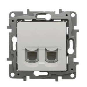 LEGRAND 767140 SALBEİ 2XRJ45 CAT6 UTP BEYAZ DATA PRİZİ