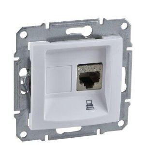 SCHNEIDER ELECTRIC SEDNA 1XRJ45 CAT5E-UTP BEYAZ
