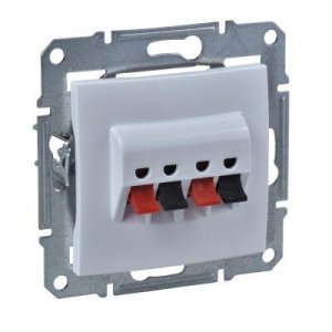 SCHNEIDER ELECTRIC SEDNA İKİLİ HOPARLÖR PRİZİ BEYAZ