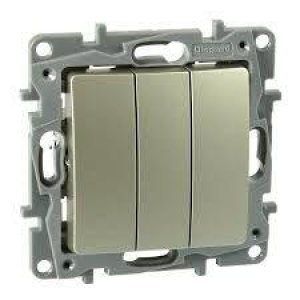 LEGRAND 767503 SALBEİ ŞAMPANYA ÜÇLÜ ANAHTAR