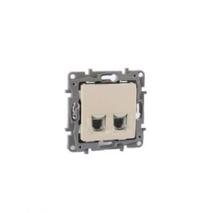 LEGRAND 767430 SALBEİ BEJ 2 ÇIKIŞLI RJ11 TELEFON PRİZİ