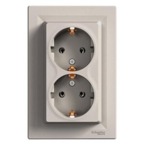 SCHNEİDER ELECTRİC EPH9900169 ASFORA İKİLİ TOPRAKLI PRİZ BRONZ