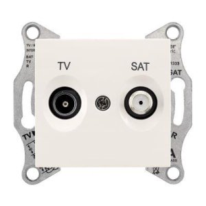 SCHNEIDER ELECTRIC SDN3401623 SEDNA SONLU F TİPİ KREM TV-SAT PRİZİ