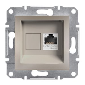 SCHNEIDER ELECTRIC EPH4700169 ASFORA BRONZ TEKLİ RJ45 CAT6 UTP TELEFON PRİZİ