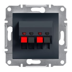 SCHNEIDER ELECTRIC EPH5700171 ASFORA ANTRASİT İKİLİ HOPARLÖR PRİZİ
