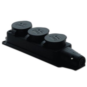 TP ELECTRIC 1X16A FRANSIZ TİPİ KAUÇUK ÜÇLÜ GRUP PRİZ