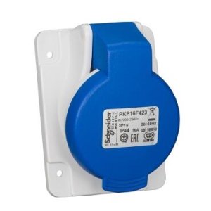 SCHNEIDER ELECTRIC PKF16F423 3X16A MONOFAZE 2P+T IP44 VİDALI EĞİK MAKİNE PRİZİ