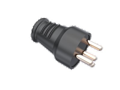 BEMİS KAUÇUK DÜZ FİŞ SİYAH 3/25A 380V