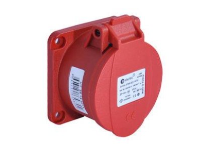 TP ELECTRIC YAYLI KAPAKLI MAKİNE PRİZİ CEE 5X32 IP44 DÜZ(70X70)