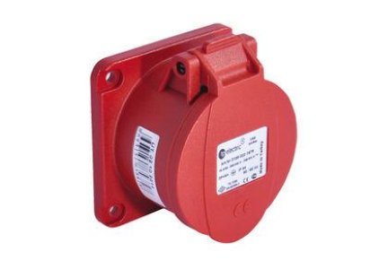 TP ELECTRIC DÜZ MAKİNA PRİZİ YAYLI KAPAKLI CEE 5X32