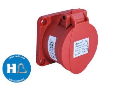 TP ELECTRIC DÜZ MAKİNE PRİZİ 5X16A (70X70)