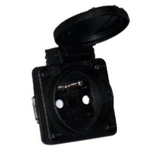 TP ELECTRIC PANO PRİZİ (16A) 1X16A - (SİYAH) (FRANSIZ TİPİ)