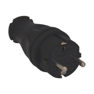 TP ELECTRIC 3101-303-0300 1X16 KAUÇUK DÜZ FİŞ (FRANSIZ TİP UPS)