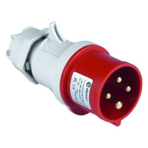 TP ELECTRIC 3126-301-1601 4x32A / IP44 - Düz Fiş (Pasolu)
