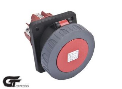 TP ELECTRIC 4X125AMP IP67 KAPAKLI MAKİNA PRİZİ EĞİK GT PİLOTLU