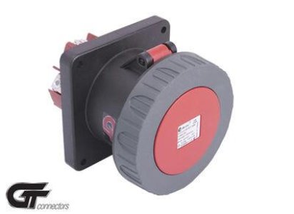 TP ELECTRIC 4X125 A IP67 DÜZ MAKİNA PRİZİ(GT PİLOT KONTAKLI)