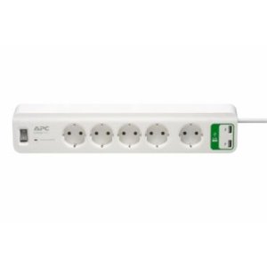 SCHNEIDER ELECTRIC APC 5'Lİ AKIM KORUMALI VE 2 USB GİRİŞLİ PRİZ PM5U-GR