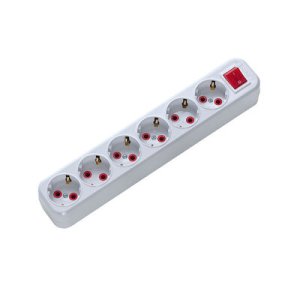 AYKA 7760000 6'LI TOPRAKLI KLEMENSLİ GRUP PRİZ