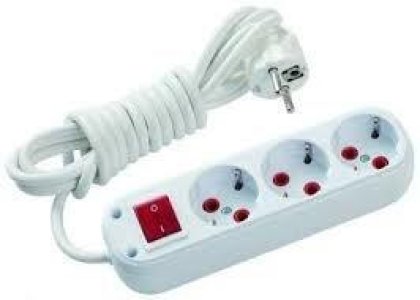 SCHNEIDER ELECTRIC ÜÇLÜ 5M KABLOLU ANAHTARLI GRUP PRİZ