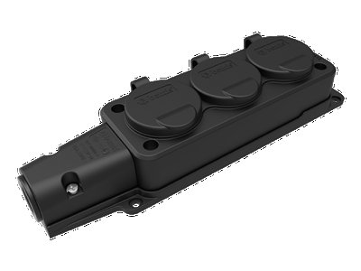 BEMİS ÜÇLÜ GRUP PRİZ 220V 16A KAUÇUK