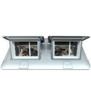 LEGRAND POP-UP 6(2X3) MODÜL MAT ALÜMİNYUM DONATILABİLİR MASA VE DÖŞEME ALTI BUAT