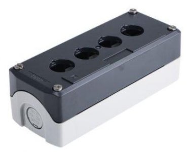 SCHNEIDER ELECTRIC AÇIK GRİ TABANLI KOYU GRİ BOŞ MUHAFAZA KAPAĞI 4 KESİM